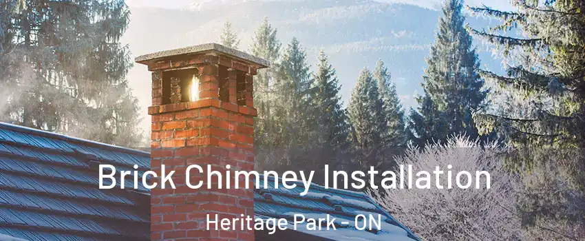  Brick Chimney Installation Heritage Park - ON