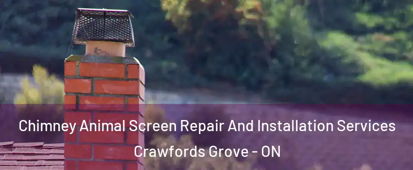 Chimney Animal Screen Repair And Installation Services Crawfords Grove - ON
