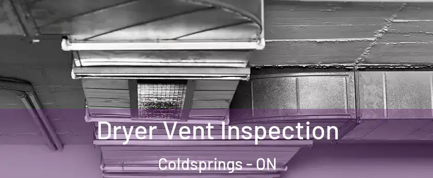 Dryer Vent Inspection Coldsprings - ON