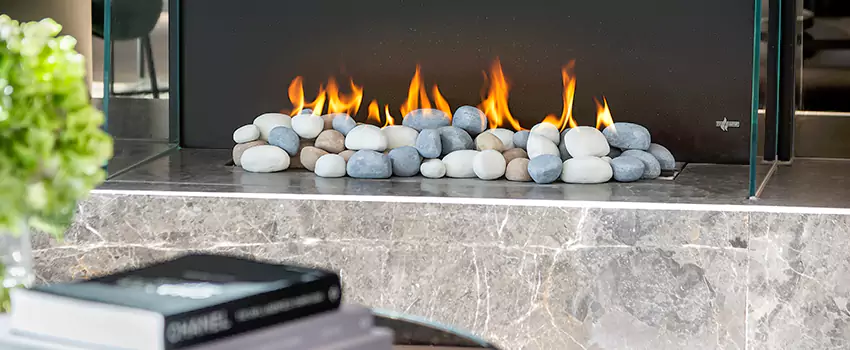 Double-Height Fireplace Design Refurbishment in Peterborough, Ontario