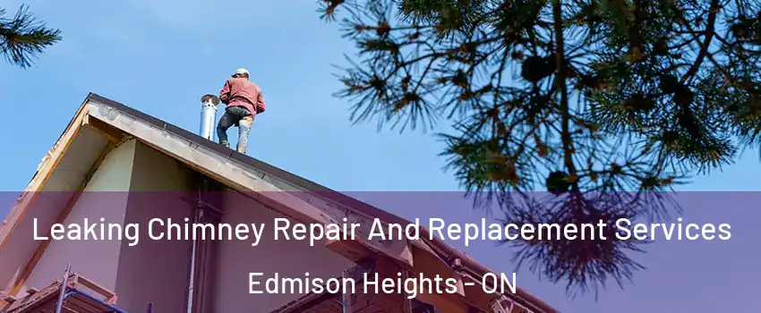 Leaking Chimney Repair And Replacement Services Edmison Heights - ON